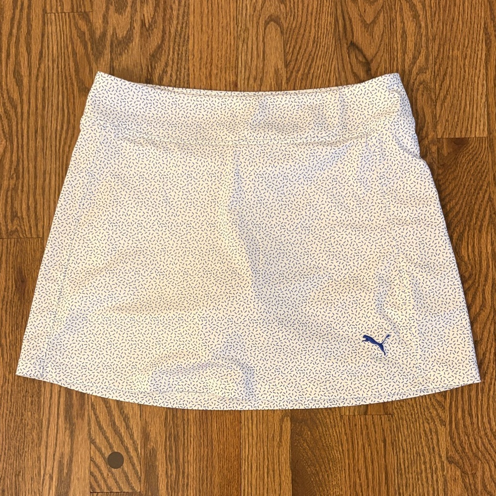 Puma Women's White and Blue Golf Skirt
